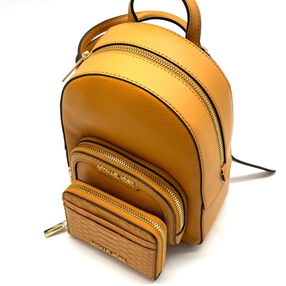 Michael Kors Jaycee Extra-Small Signature Logo Backpack & Matching ZA Card Case - Picture 10 of 13